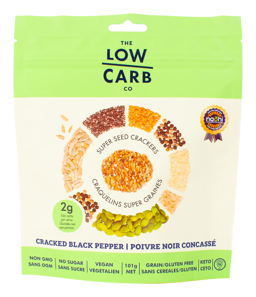 Cracked Black Pepper Super Seed Cracker Snacks bag