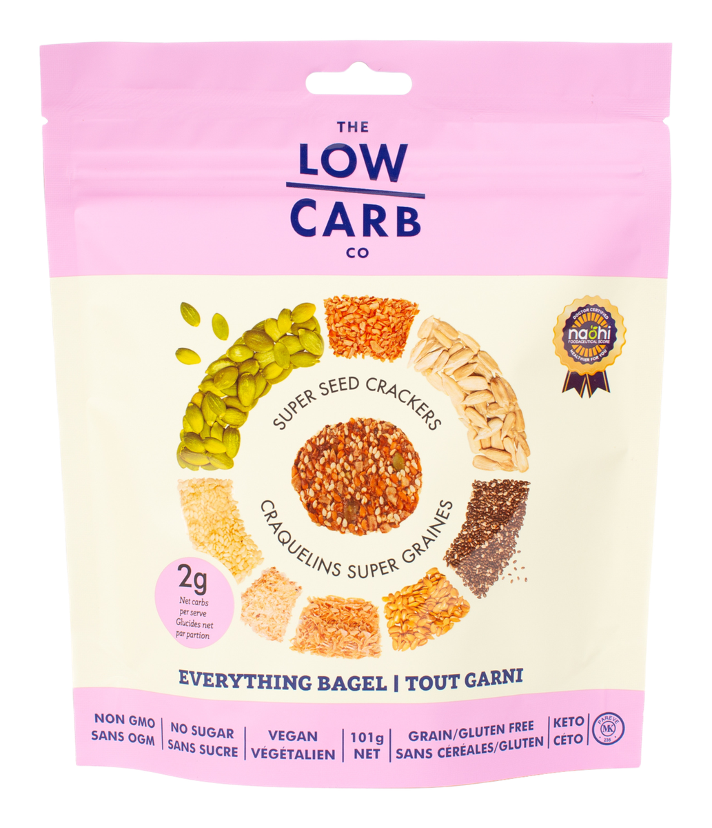 Everything Bagel Seed Super Seed Cracker Snacks bag