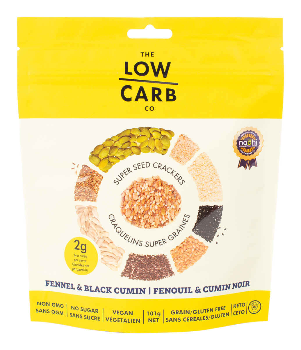 Fennel and Black Cumin Super Seed Cracker Snacks bag